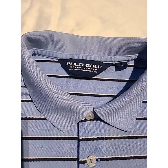 Polo Ralph Lauren Performance Polo Shirt Mens Extra Large Short Sleeve Striped - Picture 3 of 5